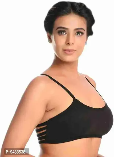 Multicoloured Cotton Solid Bras For Women-thumb3