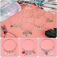 Fashion Trends Jewellery Making kit Material Item Included Lobster Claps, Jump Ring, Eye Pin, Head Pin, Ear Clasps(Silver) 25 Pcs Each-thumb4