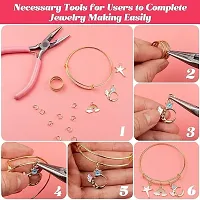 Fashion Trends Jewellery Making kit Material Item Included Lobster Claps, Jump Ring, Eye Pin Golden 25 Pcs Each-thumb2