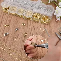 Fashion Trends Jewellery Making kit Material Item Included Lobster Claps, Jump Ring, Eye Pin Golden 25 Pcs Each-thumb3