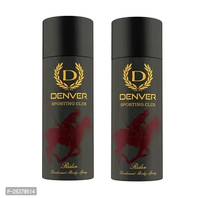 Denver Sporting Club Rider Deodorant Body Spray For Men 165ml ( Pack Of 2)