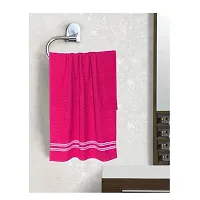 MZKCOLLECTION ||Cotton Bath Towel(Pack of 2) Pink, Super Soft Microfiber Hand Towel, Gym  Workout Towel Cotton Bath Towels 350 GSM-thumb1