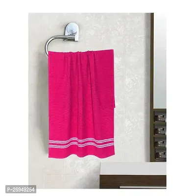 MZKCOLLECTION ||Cotton Bath Towel(Pack of 2) Pink, Super Soft Microfiber Hand Towel, Gym  Workout Towel Cotton Bath Towels 350 GSM-thumb2