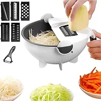 Useful 9 in 1 Vegetable Cutter With Drain-thumb2