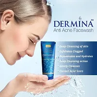 Dermina Face wash For Acne,Blackheads,Darks Spot Reduction &amp; Face eruption 60ml ( pack of - 2 )-thumb2