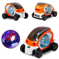 Musical Car Rotate 360 Degree with Flashing Light  Music with Colorful Lighting for Kids - Multicolor-thumb1