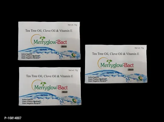 Merryglow Bact soap for refresh skin(75gm)(3pc)-thumb0
