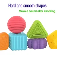 Baby Shape Sorting Toy with 6 Blocks Colorful Cube for Kids,square shape-thumb2