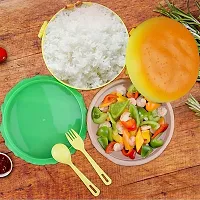 Burger Shape Lunch Box for Kids, School Tiffin Box for Boys  Girls Lunch Box. - 1000 ml Plastic Utility Container  (Multicolor),1PC-thumb4
