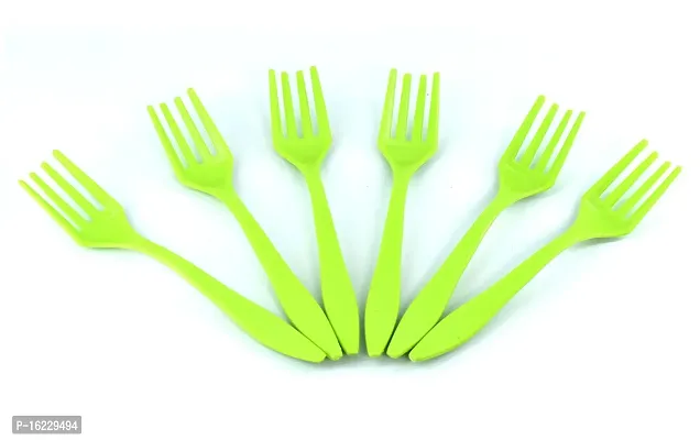 6-Piece Small Plastic Serving Fork Set,pack of 1-thumb0