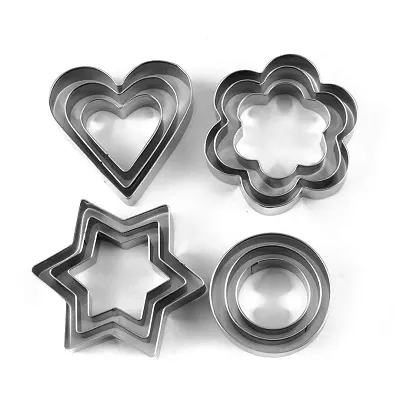 Cookie Cutter Stainless Steel Cookie Cutter 12 Pieces