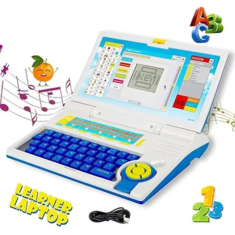 Educational Laptop Computer 20 Fun Activity Learning Learn Letter Words Games Mathematics Music Logic Memory Tool(1pcs)