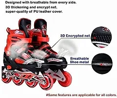 Modern 4 Wheels Adjustable Inline Skating Shoes for Kids-thumb4