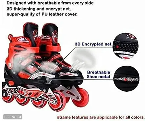 Modern 4 Wheels Adjustable Inline Skating Shoes for Kids-thumb5