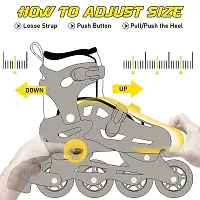 Modern 4 Wheels Adjustable Inline Skating Shoes for Kids-thumb2