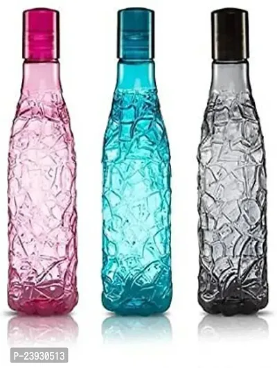 Plastic NaturalFridge Water Bottle for Office, Sports, School, Travelling, Gym, Yoga-BPA And Leak Free, Multi Color 1000 ml (Pack Of 6)-thumb2