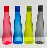 Plastic Unbreakable Fridge Water Bottle for Office, Sports, School, Travelling, Gym, Yoga-BPA And Leak Free, Multi Color 1000 ml (Pack Of 6)-thumb1