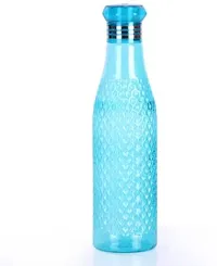 rystal Sky Blue Water Bottle Set of 6 , 1 litre, Plastic Fridge Water Bottle Set, Ideal for Office, Sports, School, Travelling, Gym, Yoga, Checkered Pattern,-thumb3