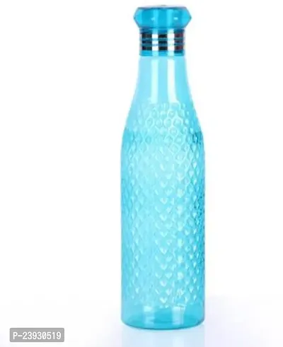 rystal Sky Blue Water Bottle Set of 6 , 1 litre, Plastic Fridge Water Bottle Set, Ideal for Office, Sports, School, Travelling, Gym, Yoga, Checkered Pattern,-thumb4