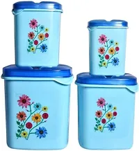 Kitchen Grocery Storage Container 16 Pcs Combo Set With Bpa-Free, Dispenser Air Tight Box For Fridge And Multipurpose Usages.3000Ml, 2000Ml, 1000Ml, 500Ml (Blue)-thumb1