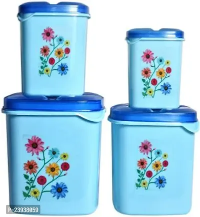 Kitchen Grocery Storage Container 12 Pcs Combo Set With Bpa-Free, Dispenser Air Tight Box For Fridge And Multipurpose Usages.3000Ml, 2000Ml, 1000Ml, 500Ml (Blue)-thumb2