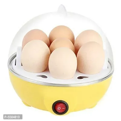 Egg Boiler Electric Automatic Off 7 Egg Poacher for Steaming, Cooking Also Boiling and Frying, Multi Colour