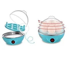 Egg Boiler Electric Automatic Off 7 Egg Poacher for Steaming, Cooking Also Boiling and Frying, Multi Colour-thumb2