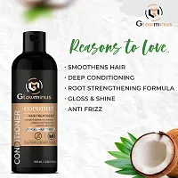 Glowminus Coconut And Bamboo Hair Conditioner, 100Ml - For Hair Strength And Hydration, With Organic Virgin Coconut Oil, Shea Butter And Aloevera. (100 Ml) Pack Of 02-thumb2