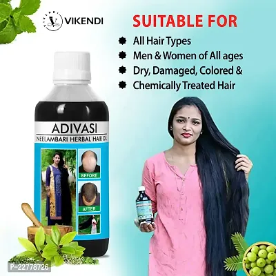 Aadivasi Neelambari Oilanic Pure And Naturals Adivasi Jeeva Sanjivani Herbal Hair Oil Strengthening And Volumised Hair (125 Ml) Pack Of 01-thumb0