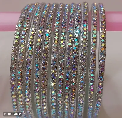 Elegant Multicoloured Glass Bangles For Women