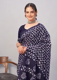 Traditional Chanderi Cotton Saree with Blouse Piece For Women-thumb1