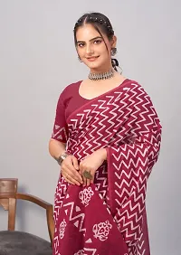 Stylish Chanderi Cotton Saree with Blouse For Women-thumb3