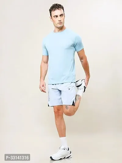 Stylish Polyester Solid T-Shirt For Men-thumb0