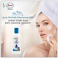 Ayur Deep Pore Cleansing Milk 200 ml (Pack of 2) with Ayur Product in Combo-thumb2