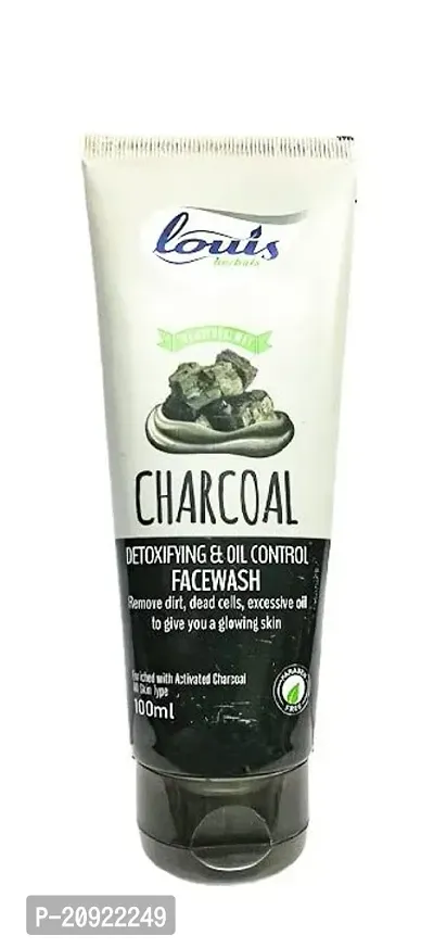 Louis Herbals Charcoal Face Wash 100ml (pack of 2)