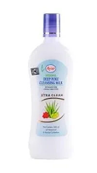 Ayur Herbal Deep Pore Cleaning Milk With Aloe Vera Suitable For All Skin Types 500 ml-thumb3