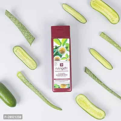 Ningen Cadamba Cleansing Milk I With Goodness of Aloe Vera, Neem and Cucumber I Dermatologically Tested, Paraben Free I Removes Dirt, Grime and Make-up I 200g, Maroon-thumb2