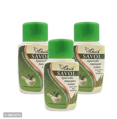 Oasis Savol Ayurvedic Antiseptic Lotion Anti Germ Skin Soothing 100ml Pack Of 6