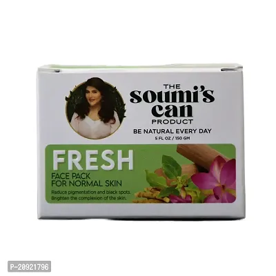 THE SOUMI'S CAN PRODUCT FRESH FACE PACK FOR NORMAL SKIN 150GM (Pack of 2)-thumb2