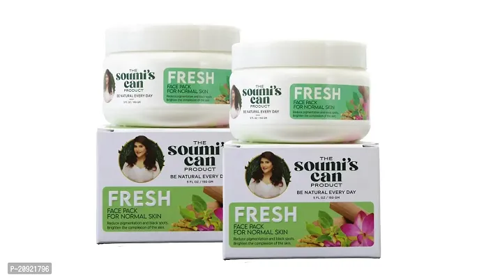 THE SOUMI'S CAN PRODUCT FRESH FACE PACK FOR NORMAL SKIN 150GM (Pack of 2)-thumb0