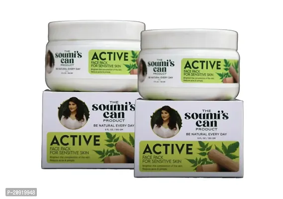 THE SOUMI'S CAN PRODUCT Active Face Pack For Sensitive Skin 150gm (Pack Of 2)