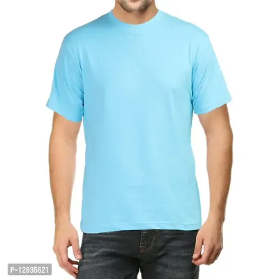 Classic Cotton Half Sleeve Round Neck Tshirt For Men-thumb0