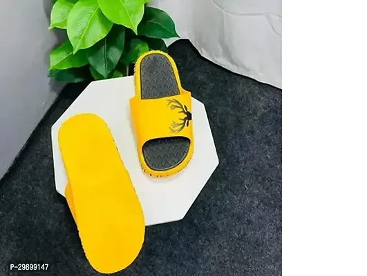 Stylish Yellow EVA Solid Clogs For Men-thumb0