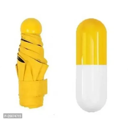 Stylish Capsule Shape Umbrella Yellow-thumb0