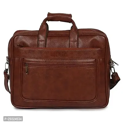 Laptop Bag for Men Genuine Leather Messenger Bag for Office - Fits up to 16 Inch Laptop -Brown-thumb0