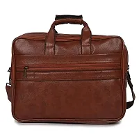 Laptop Bag for Men Genuine Leather Messenger Bag for Office - Fits up to 16 Inch Laptop -Brown-thumb2