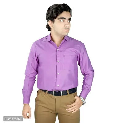 Stylish Men Cotton Long Sleeves Regular Fit Formal Shirt