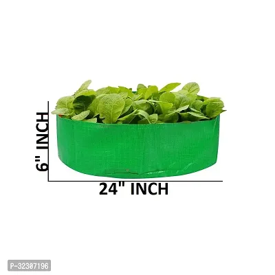 Grow Bag 24X6 Inch for Leafy Rooted Vegetables Fruits Plants Gardening Bag Pack of 4-thumb2