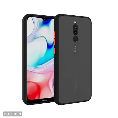 PUFF SMART Black Shade Printed Mobile Back Cover - REDMI 8