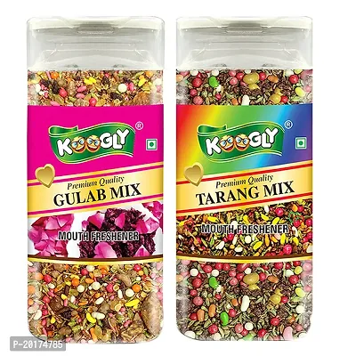 KOOGLY TARANG MIX + GULAB MIX - HEALTHY DIGESTIVE | Sweet Saunf Mouth Freshener, After Meal and Drink Mukhwas Mouth Freshener -